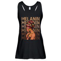 Black Strong  Afro Love Melanin African American Ladies Essential Flowy Tank