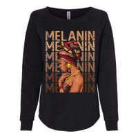 Black Strong  Afro Love Melanin African American Womens California Wash Sweatshirt