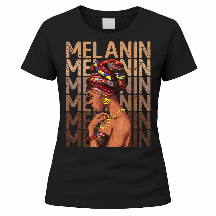 Black Strong  Afro Love Melanin African American Women's T-Shirt