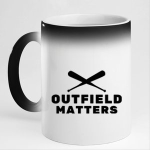 Baseball Sport Baseball Outfield Matters Baseball Outfields Tank Top 11oz Black Color Changing Mug