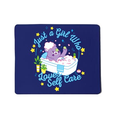 Bears Share Bear Just A Girl Who Loves Self Care Mousepad