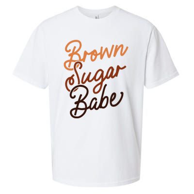 Brown Sugar Babe Proud Woman Black Melanin Pride Sueded Cloud Jersey T-Shirt