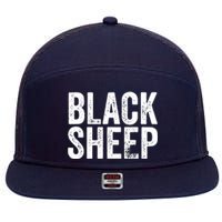 Black Sheep 7 Panel Mesh Trucker Snapback Hat