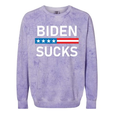 Biden Sucks Colorblast Crewneck Sweatshirt