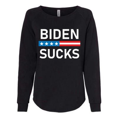 Biden Sucks Womens California Wash Sweatshirt