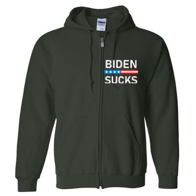 Biden Sucks Full Zip Hoodie