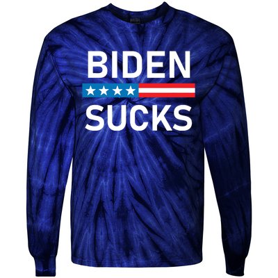 Biden Sucks Tie-Dye Long Sleeve Shirt