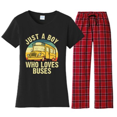 Best School Bus For Yellow Bus Lover Buses Women's Flannel Pajama Set