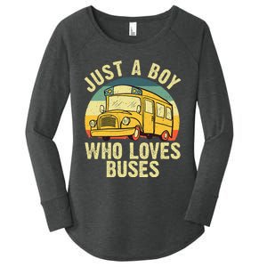 Best School Bus For Yellow Bus Lover Buses Women's Perfect Tri Tunic Long Sleeve Shirt