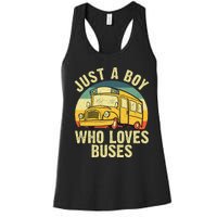 Best School Bus For Yellow Bus Lover Buses Women's Racerback Tank