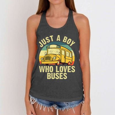 Best School Bus For Yellow Bus Lover Buses Women's Knotted Racerback Tank