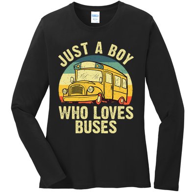 Best School Bus For Yellow Bus Lover Buses Ladies Long Sleeve Shirt