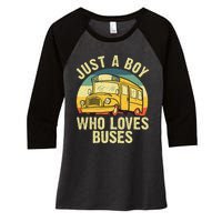 Best School Bus For Yellow Bus Lover Buses Women's Tri-Blend 3/4-Sleeve Raglan Shirt