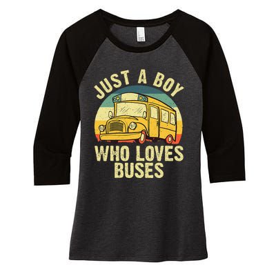 Best School Bus For Yellow Bus Lover Buses Women's Tri-Blend 3/4-Sleeve Raglan Shirt