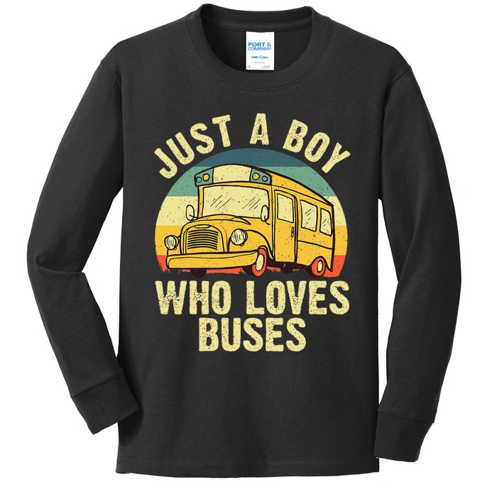 Best School Bus For Yellow Bus Lover Buses Kids Long Sleeve Shirt