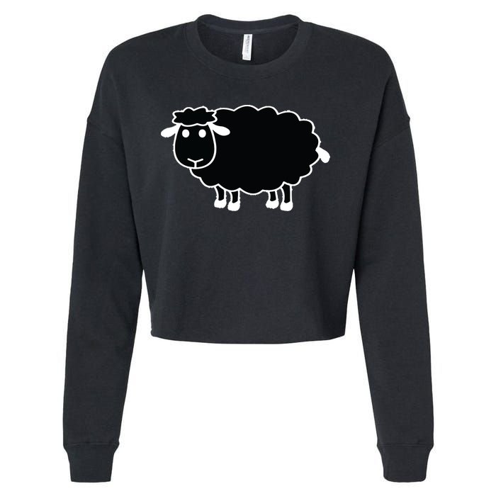 Black Sheep Cropped Pullover Crew