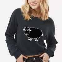 Black Sheep Cropped Pullover Crew