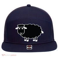 Black Sheep 7 Panel Mesh Trucker Snapback Hat
