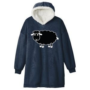 Black Sheep Hooded Wearable Blanket