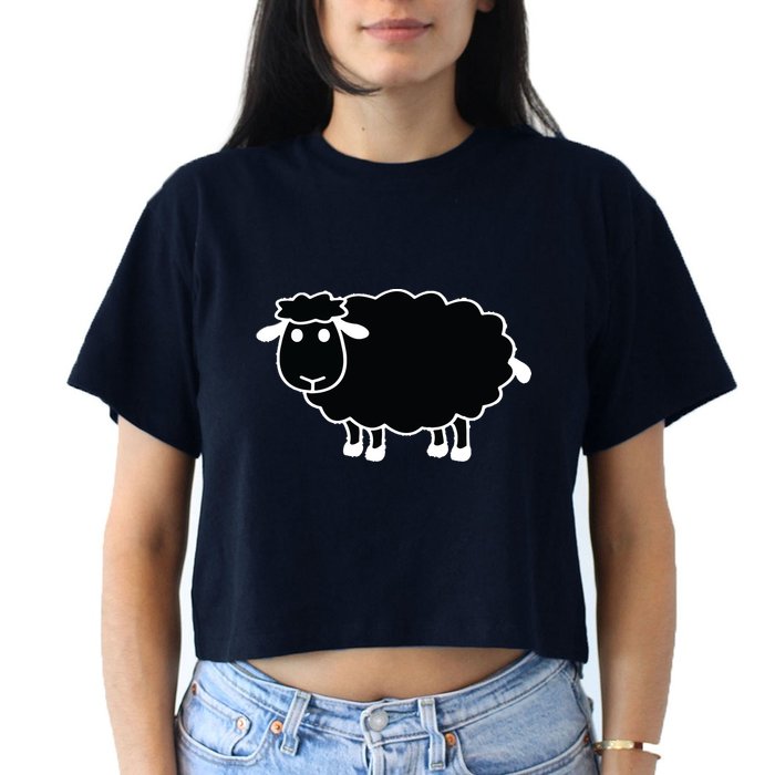 Black Sheep Women's Crop Top Tee