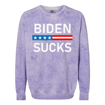 Biden Sucks Colorblast Crewneck Sweatshirt