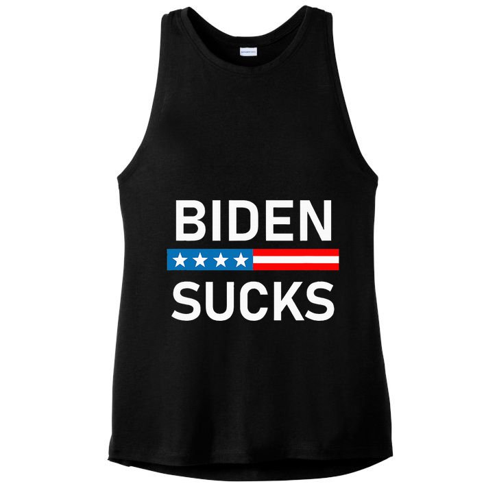 Biden Sucks Ladies PosiCharge Tri-Blend Wicking Tank