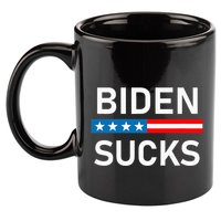 Biden Sucks 11oz C Handle Ceramic Mug