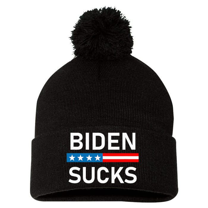 Biden Sucks Pom Pom 12in Knit Beanie