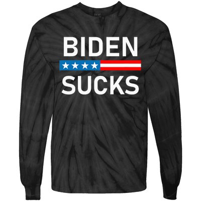 Biden Sucks Tie-Dye Long Sleeve Shirt