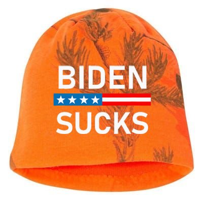 Biden Sucks Kati - Camo Knit Beanie