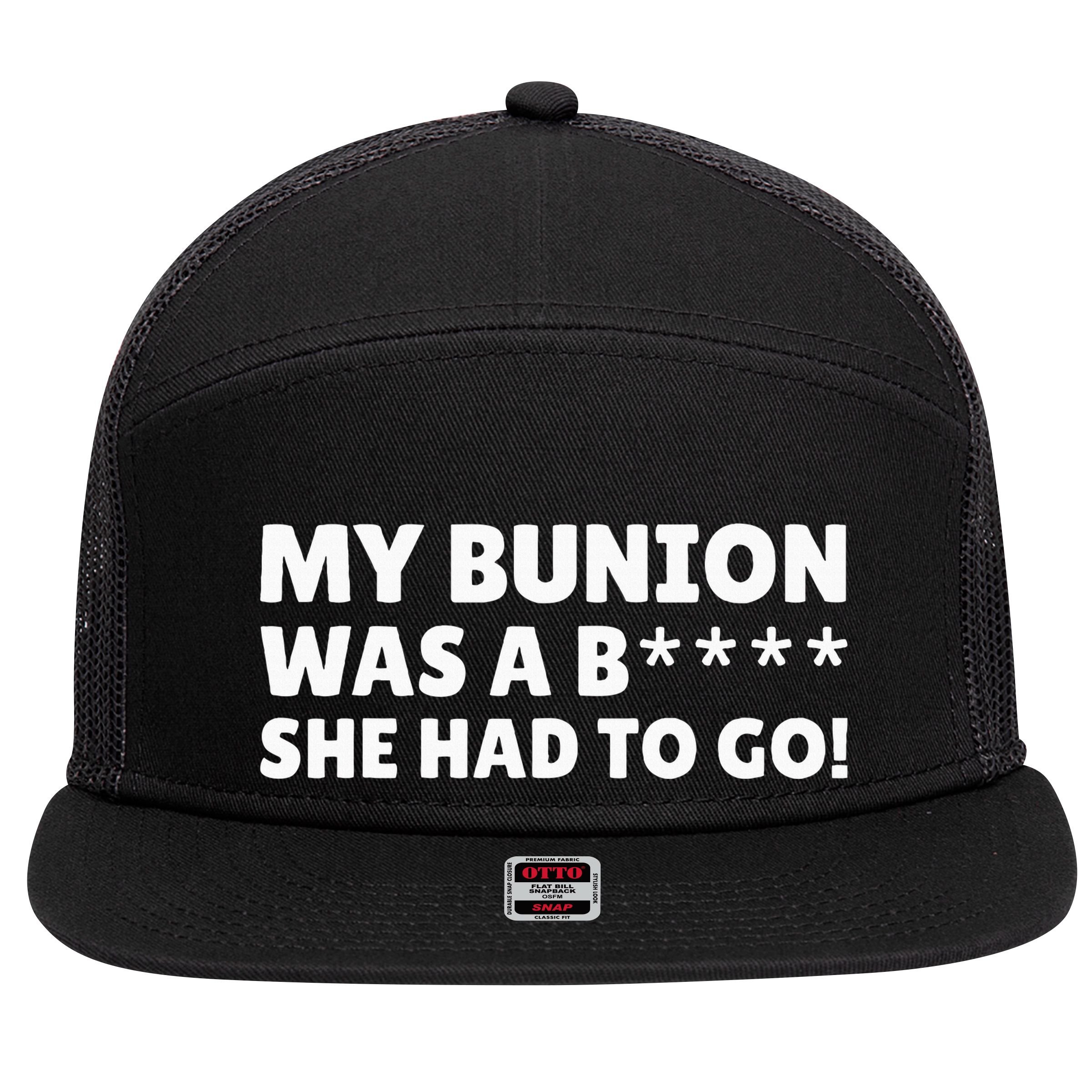 Bunion Surgery 7 Panel Mesh Trucker Snapback Hat