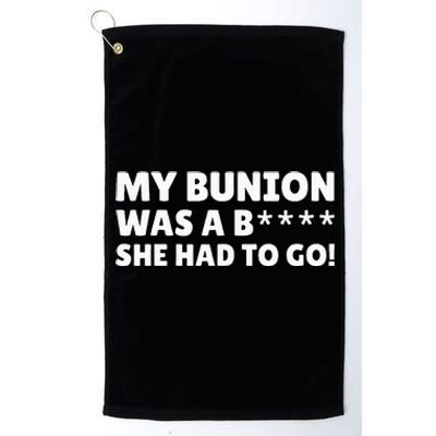 Bunion Surgery Platinum Collection Golf Towel