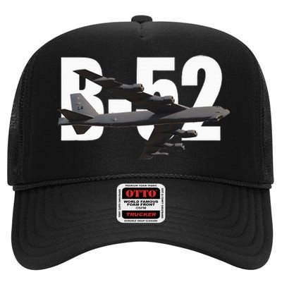 B52 Stratofortress Bomber Plane Aircraft High Crown Mesh Back Trucker Hat