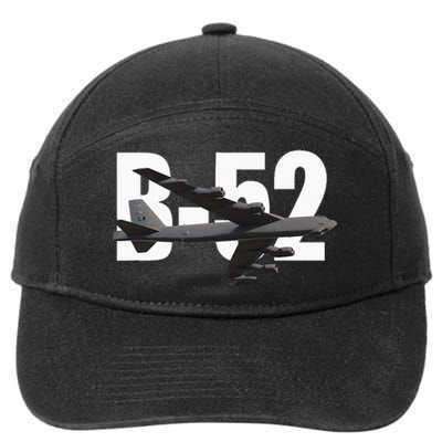 B52 Stratofortress Bomber Plane Aircraft 7-Panel Snapback Hat