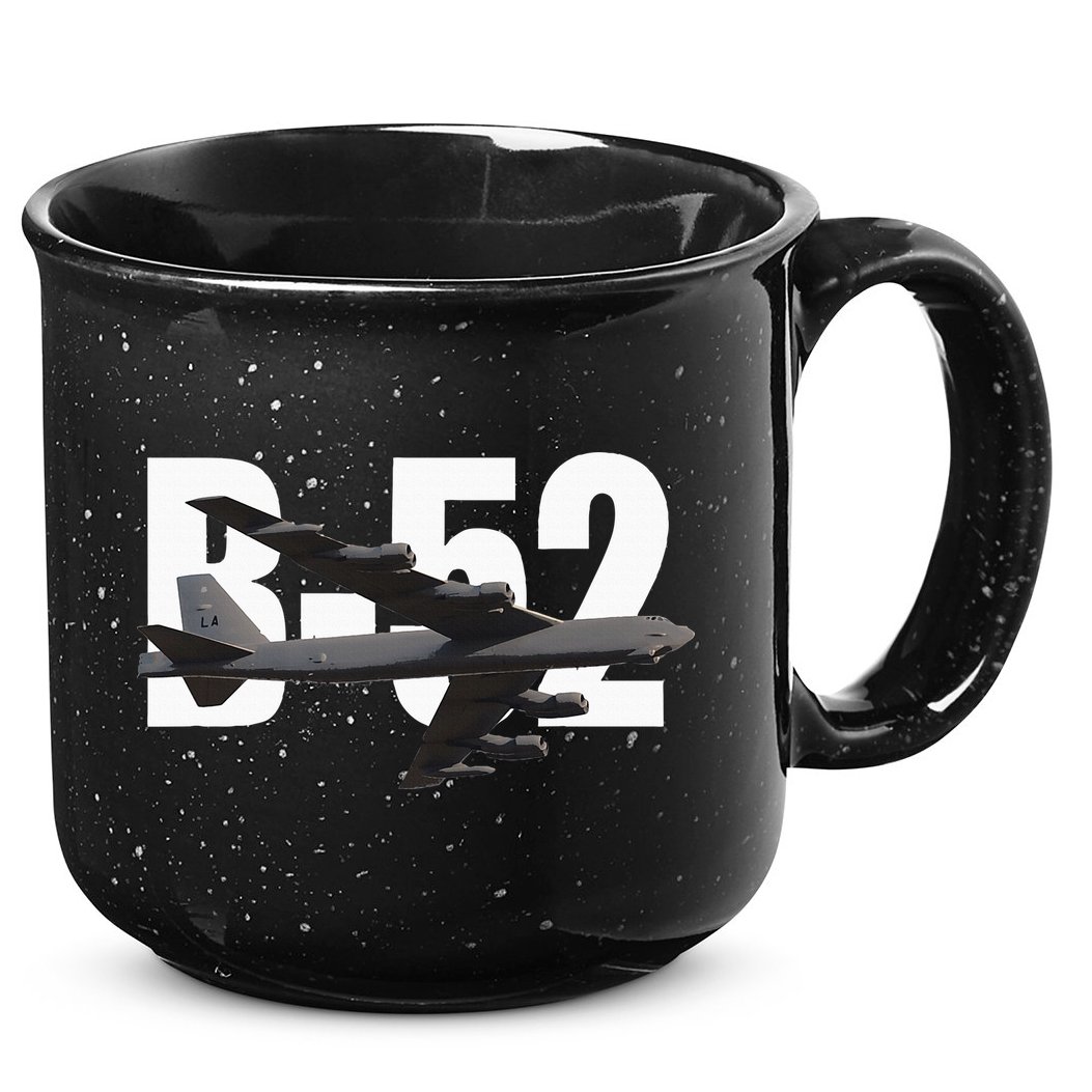 B52 Stratofortress Bomber Plane Aircraft 15oz Campfire Ceramic Mug