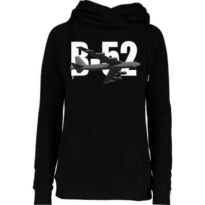 B52 Stratofortress Bomber Plane Aircraft Womens Funnel Neck Pullover Hood
