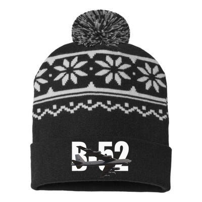 B52 Stratofortress Bomber Plane Aircraft USA-Made Snowflake Beanie