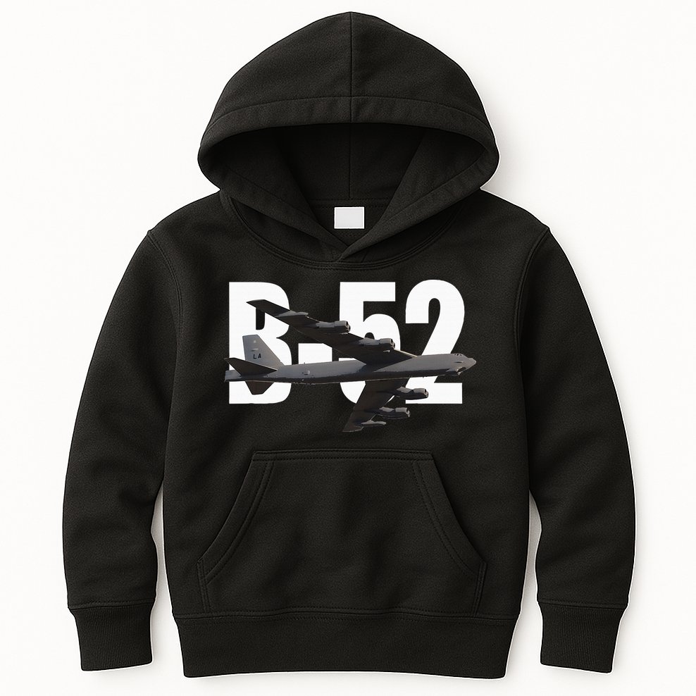 B52 Stratofortress Bomber Plane Aircraft Kids Hoodie