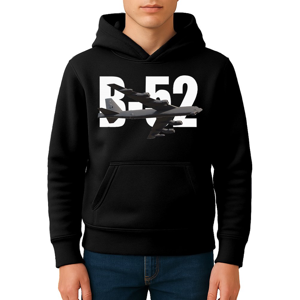 B52 Stratofortress Bomber Plane Aircraft Kids Hoodie