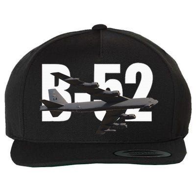 B52 Stratofortress Bomber Plane Aircraft Wool Snapback Cap