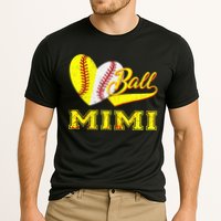 Baseball Softball Ball Heart Mimi Mother's Day Cooling Performance Crew T-Shirt