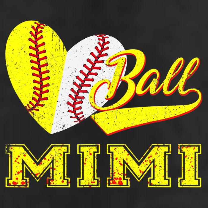 Baseball Softball Ball Heart Mimi Mother's Day 11oz C Handle Ceramic Mug