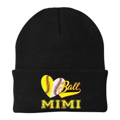 Baseball Softball Ball Heart Mimi Mother's Day Beanie