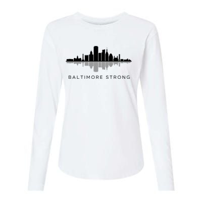 Baltimore Strong Womens Cotton Relaxed Long Sleeve T-Shirt