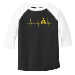 Buddha Statue Buddhist Heartbeat Ekg Pulse Zen Yoga Buddhism Toddler Fine Jersey T-Shirt