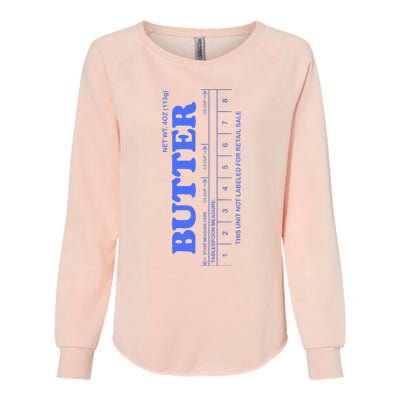 Butter Stick Blue Funny Womens California Wash Sweatshirt