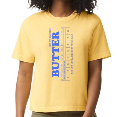 Butter Stick Blue Funny Comfort Colors Boxy T-Shirt