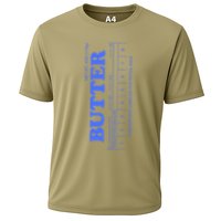 Butter Stick Blue Funny Cooling Performance Crew T-Shirt