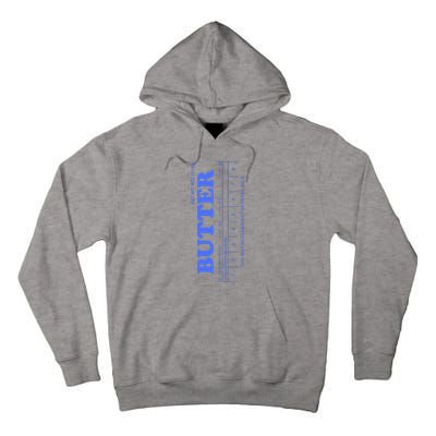 Butter Stick Blue Funny Tall Hoodie