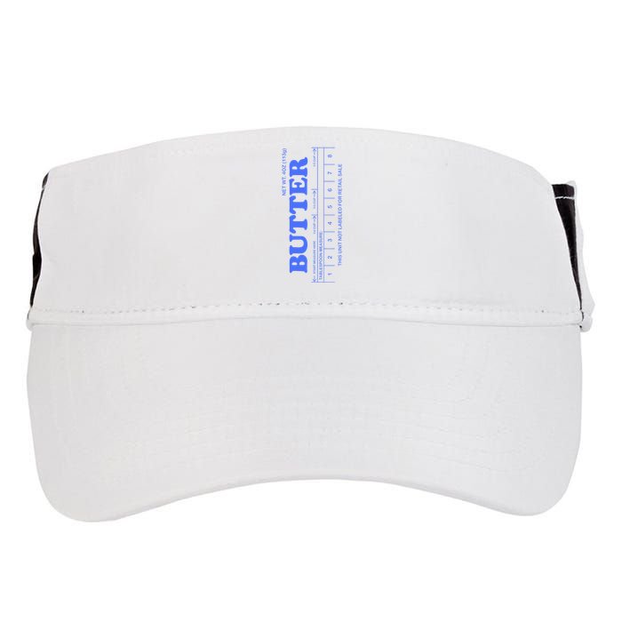 Butter Stick Blue Funny Adult Drive Performance Visor